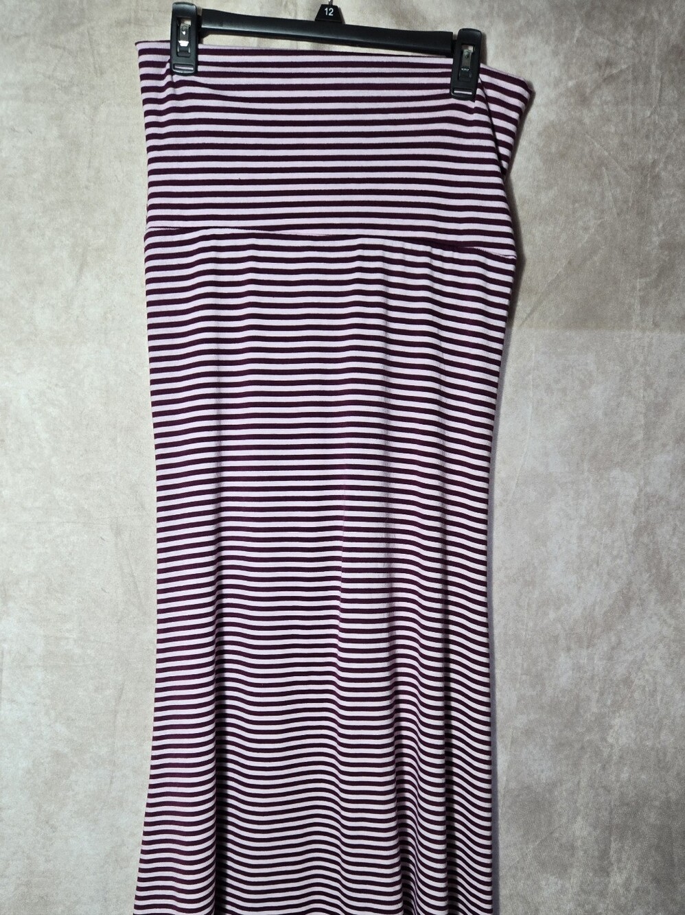 Striped Maxi Skirt/dress in Purple and White